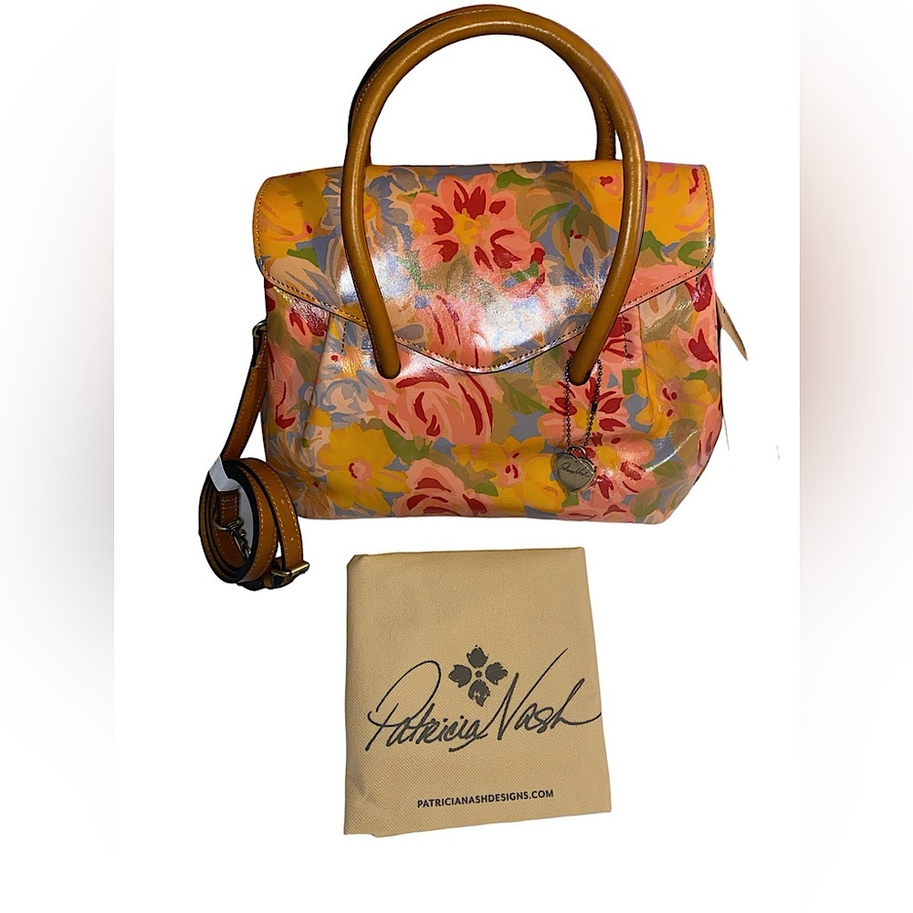 Patricia Nash Citrus Rose Collection  Satchel NWT